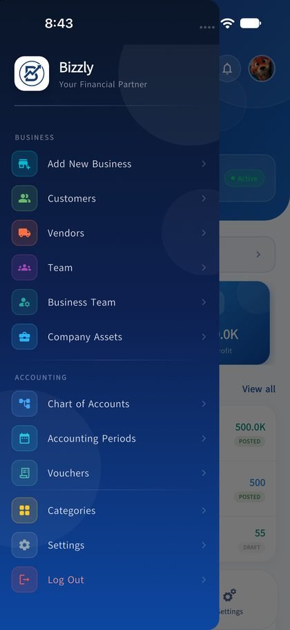 Bizly screen 8