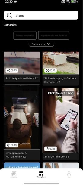 Bizvid screen 3