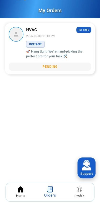 Fixonto customer app screen 4
