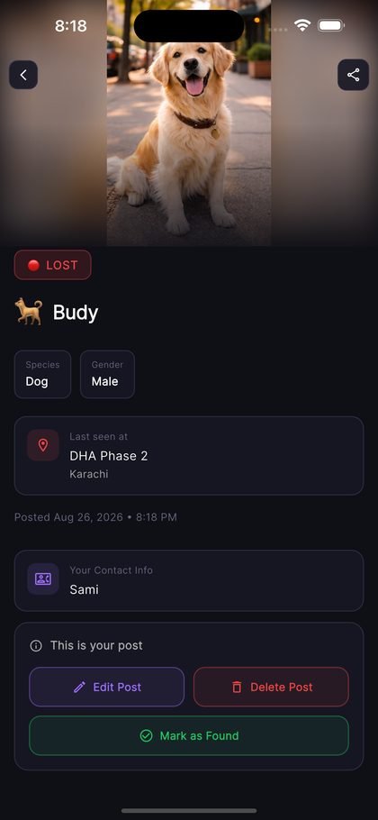 Pet Profile screen 5