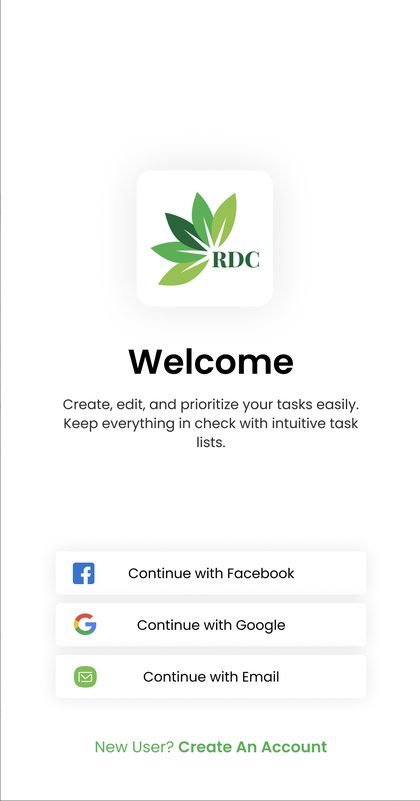 RDC Mobile screen 1