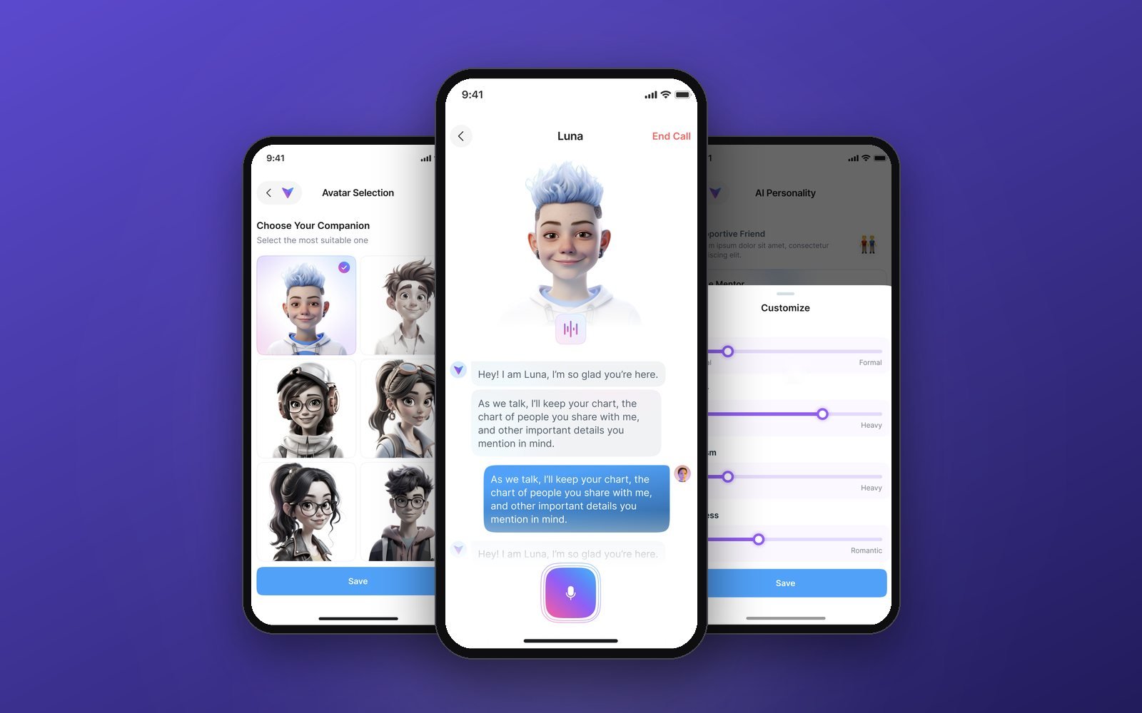 Vircella app screens